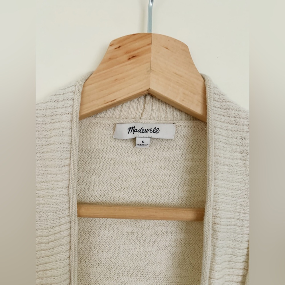 Madewell ecru cardigan S